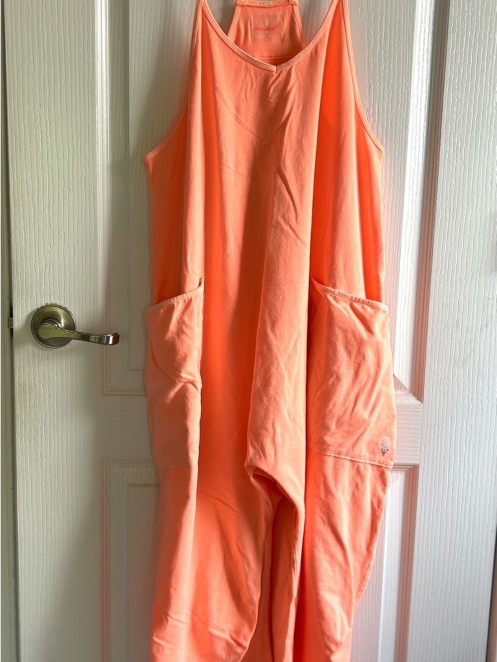 FP Movement by Free People Coral Orange Relaxed Jumpsuit Romper